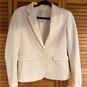 Elegant White Blazer by Rosemunde (Anthropologie)